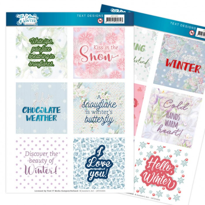 EN Text Designs - The Colours of Winter by Jeanine's Art