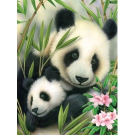 A4 Painting by numbers PANDA & BABY