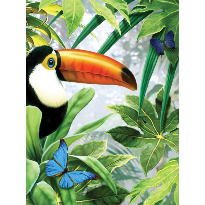A4 Painting by numbers JUNGLE TOUCAN 