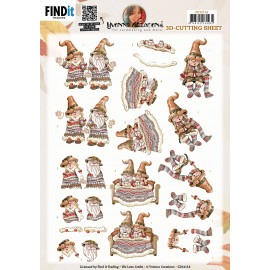 3D Cutting Sheet - Yvonne Creations - Gnomes Blanket