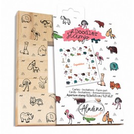 ANIMALS Wooden Doodler Stamp