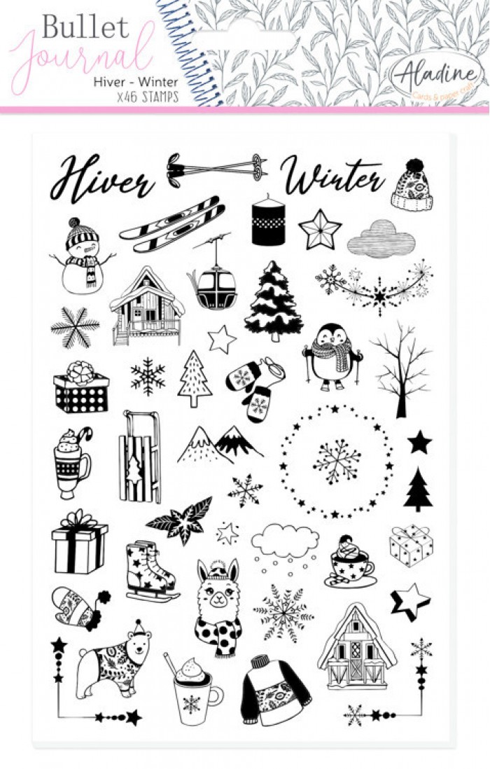 Winter Stamp Bullet Journal