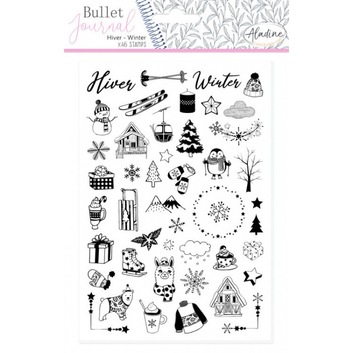 Winter Stamp Bullet Journal 
