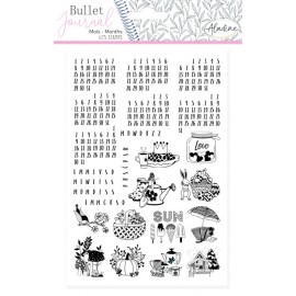 Stamp Bullet Journal Months
