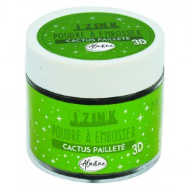 Izink Embossing Powder Cactus Paillete -25 ml