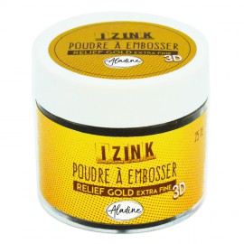 Izink Embossing Powder Gold Extra Fine - 25 ml