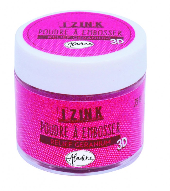 Izink Embossing Powder Geranium - 25 ml