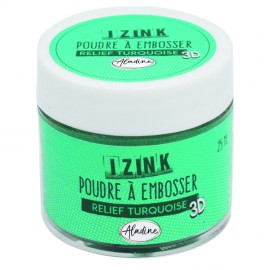 Izink Embossing Powder Turquoise - 25 ml