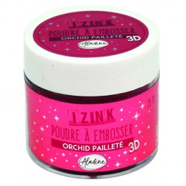 Izink Embossing Powder Orchid paillete - 25 ml