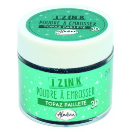 Izink Embossing Powder Topaz Paillete - 25 ml