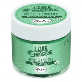 Izink Embossing Powder Water green - 25ml