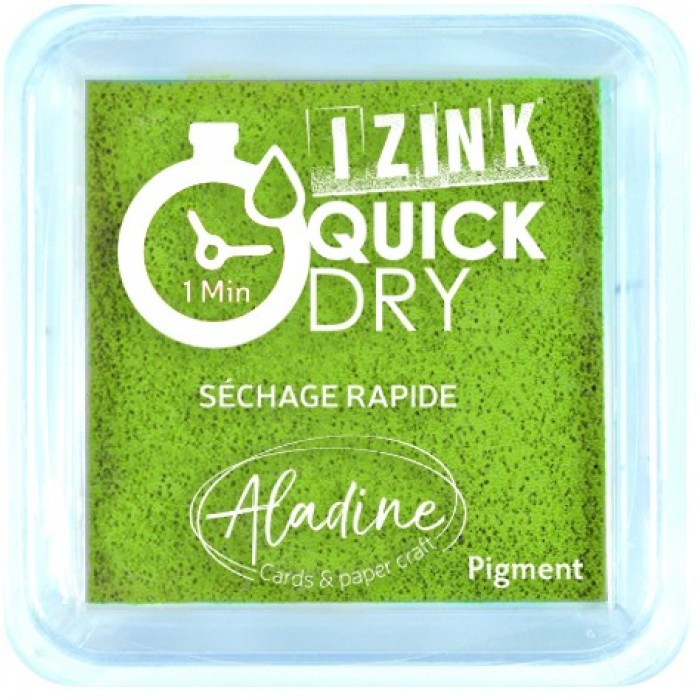Izink Quick Dry M Inkpad - Olive Green 