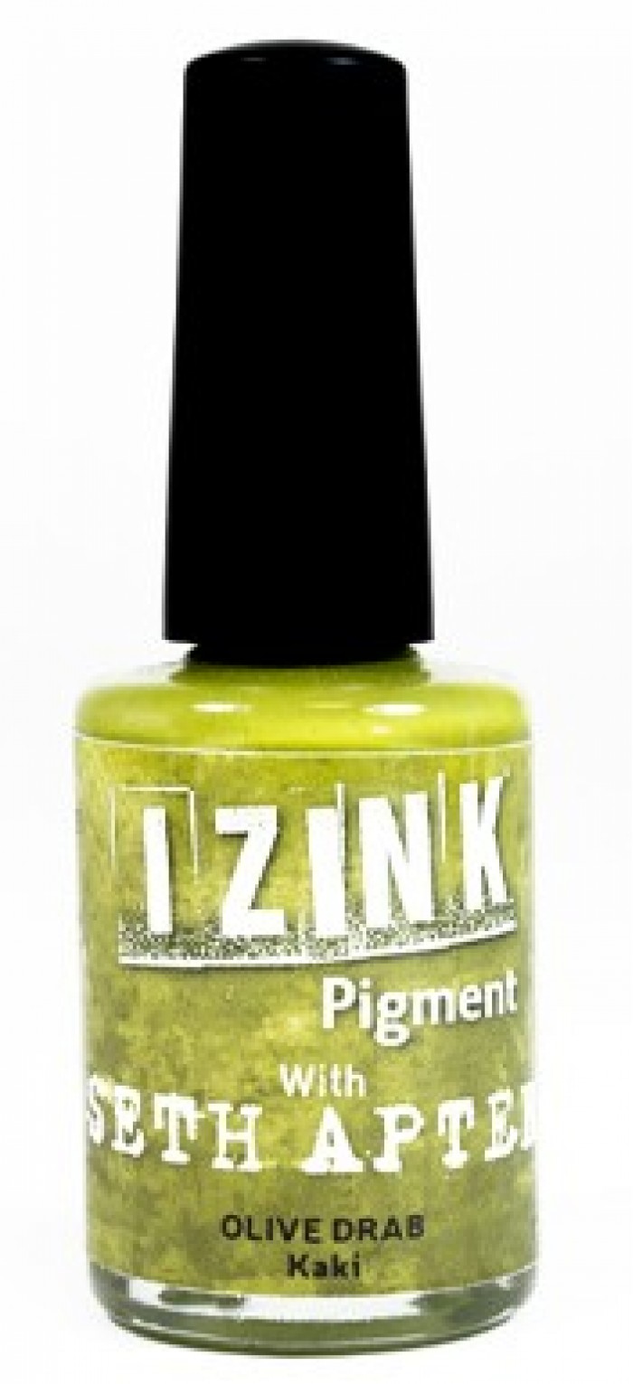 Kaki - Olive Drab Izink Pigment by Seth Apter