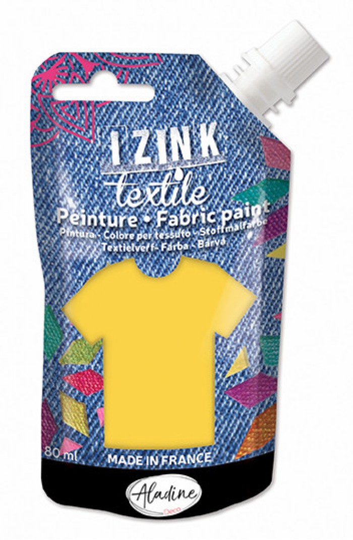 Izink Fabric Paint Textile Jaune Organza 50 ml