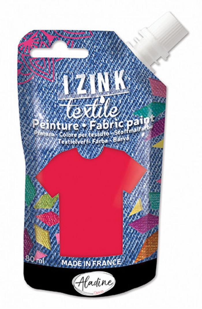Izink Fabric Paint Textile Rouge Vlours 50 ml