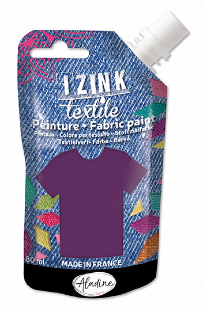 Izink Fabric Paint Textile Violet Cachemire 50 ml