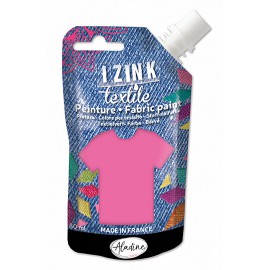 Izink Fabric Paint Textile Rose Fluo Vinyl 50 ml