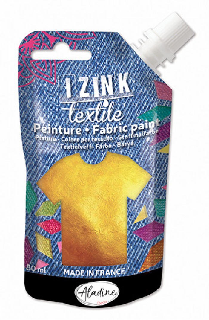 Izink Fabric Paint Textile Or Gold 50 ml