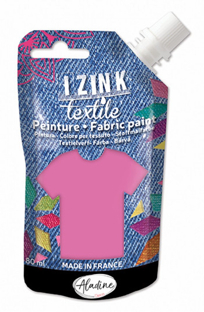 Izink Fabric Paint Textile Rose Pale Mousseline 50 ml