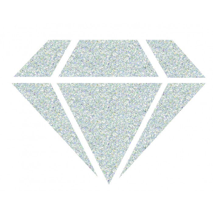Zilver 24 karaat Glitterverf Izink Diamond  
