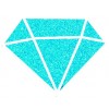 Caraïbisch blauw Glitterverf Izink Diamond 