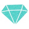 Hemelsblauw Glitterverf Izink Diamond 