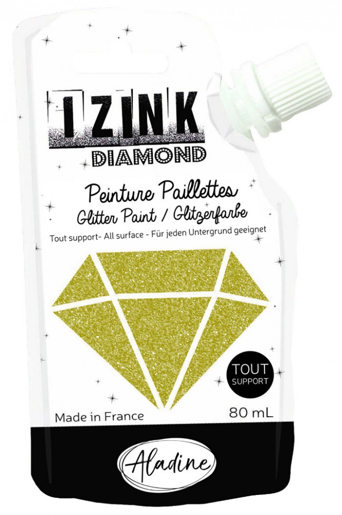 Goud Glitterverf Izink Diamond 