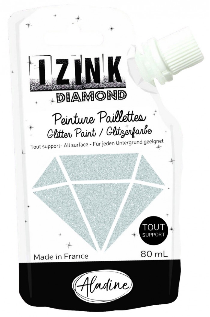 Zilver Glitterverf Izink Diamond 