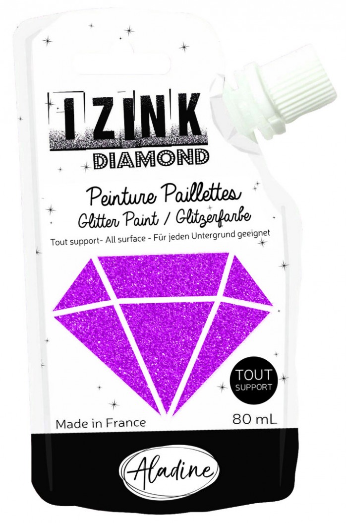 Fuchsia Glitterverf Izink Diamond 