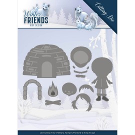 Eskimo Winter Friends - Snijmal (Die) van Amy Design
