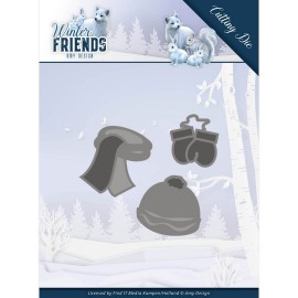 Warme Winterkleding Winter Friends - Snijmal (Die) van Amy Design