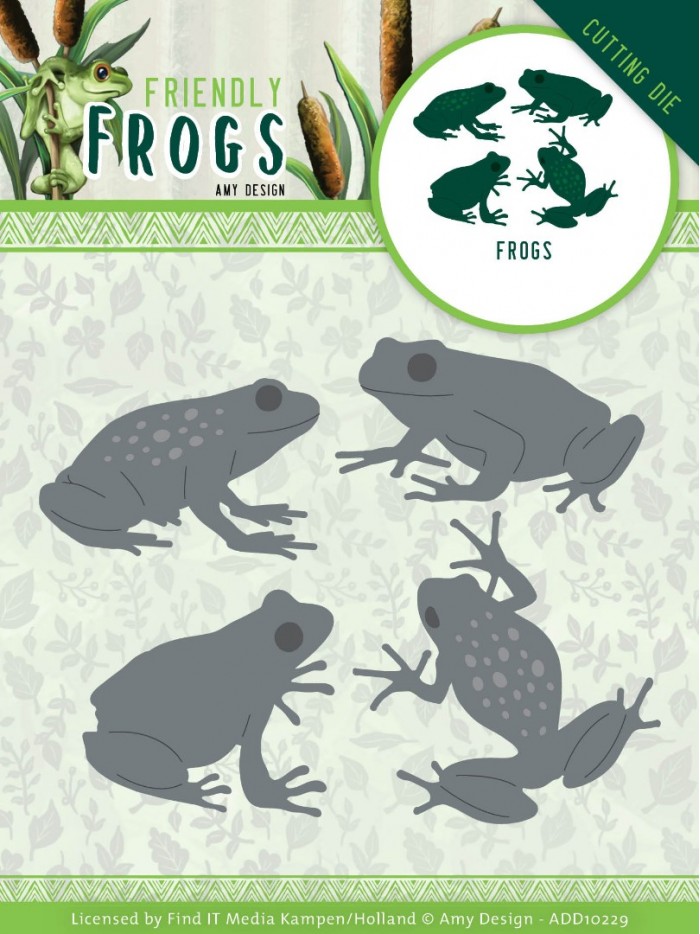 Frog - Cutting Die Friendly Frogs by Amy Design