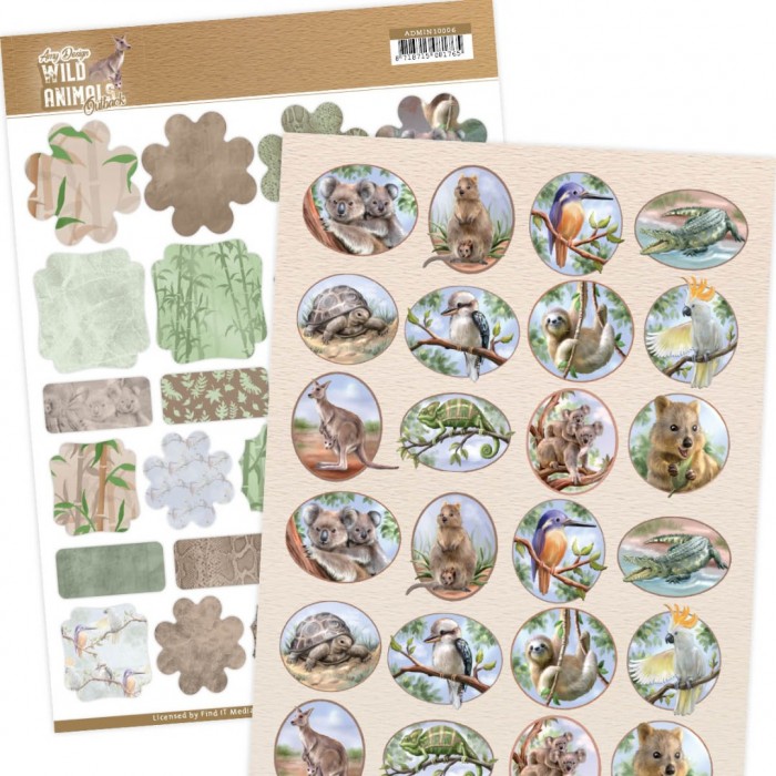 Mini's and Labels Wild Animals Outback by Amy Design