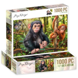 Monkeys - Jigsaw puzzle by Amy Design