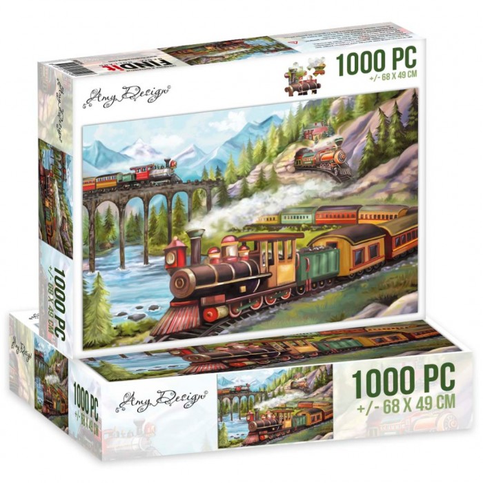 Trains - Jigsaw puzzle by Amy Design