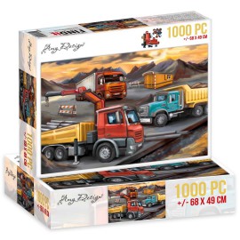 Lorries - Jigsaw puzzle by Amy Design