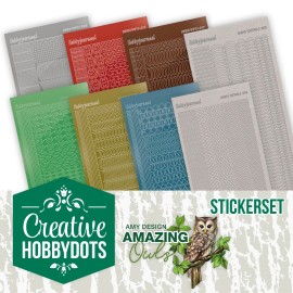 Nr. 6 Creative Hobbydots Sticker Set Amazing Owls by Amy Design