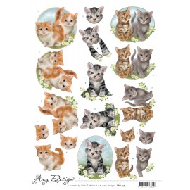 Cats 3D Cutting Sheet by Amy Design