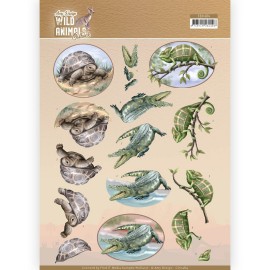 Reptiles Wild Animals Outback 3D Cutting Sheet by Amy Design
