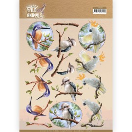 Parrot Wild Animals Outback 3D Cutting Sheet by Amy Design