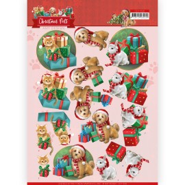 Presents 3D Cutting Sheet Christmas Pets by Amy Design