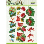 Poison Frogs -  3D Cutting Sheet Friendly Frogs by Amy Design
