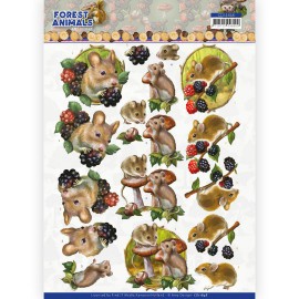 Mouse - 3D Cutting Sheet Forest Animals by Amy Design