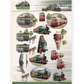3D Cutting Sheet - Amy Design - Vintage Transport - Train