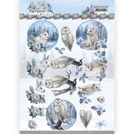 3D Cutting Sheet - Amy Design - Awesome Winter - Winter Animals