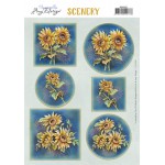 Push Out Scenery - Amy Design - Aquarella - Sunflowers