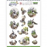 Botanical Spring 3D-Push-Out Sheet by Amy Design