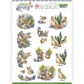 Best Friends Botanical Spring 3D-Push-Out Sheet by Amy Design