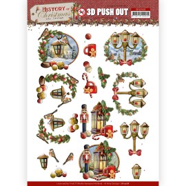 3D Push Out - Amy Design - History of Christmas - Christmas Lanterns