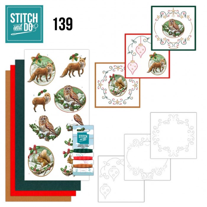 Nr. 139 Christmas Animals by Amy Design for Stitch and Do